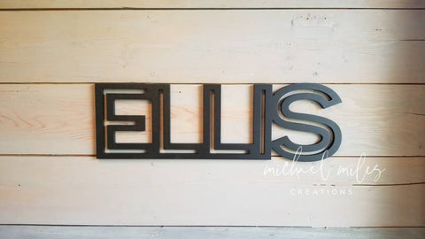 Custom Wood Name Sign