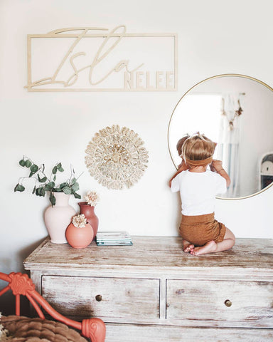 Custom Wood Name Sign For Nursery