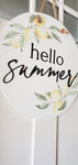 Hello Summer Door Hanger