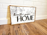 Breathe Wood Sign