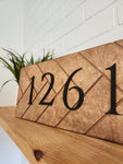 Herringbone Address Sign