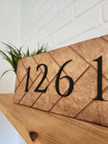 Herringbone Address Sign