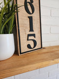 Modern House Number Sign