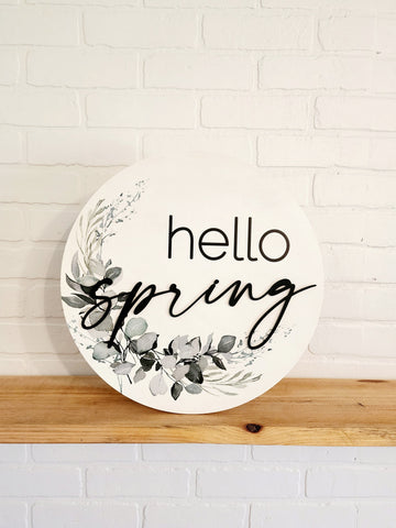 Hello Spring Door Hanger