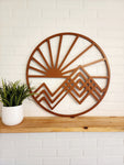 Sun and Mountain Wall Art