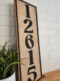 Modern House Number Sign