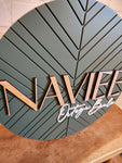 Modern Nursery Name Sign