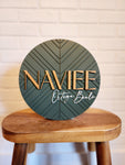 Modern Nursery Name Sign